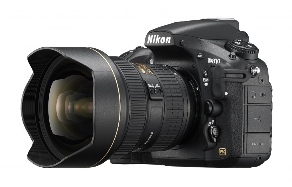 A câmera Nikon D810, que deve ser substituída pela D820