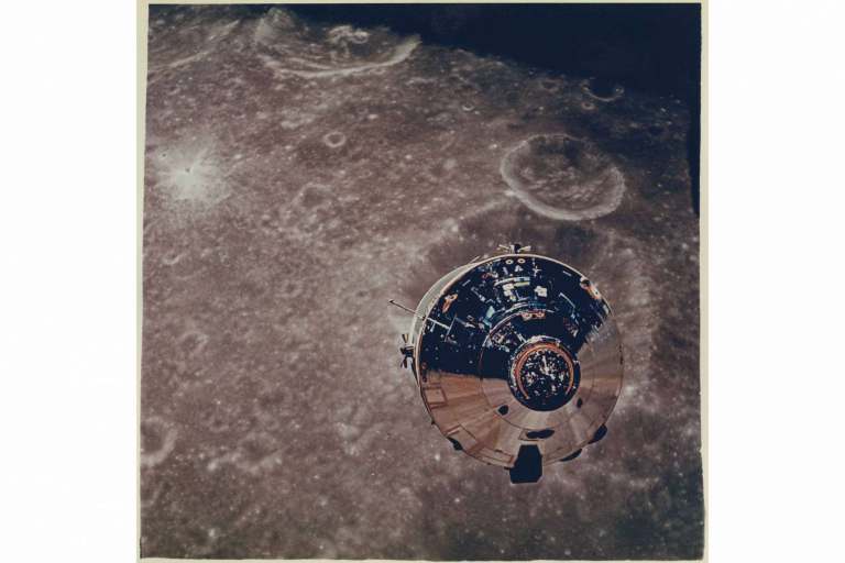Charlie Brown sobre a Lua, julho de 1969. | Foto: NASA/Divulgação