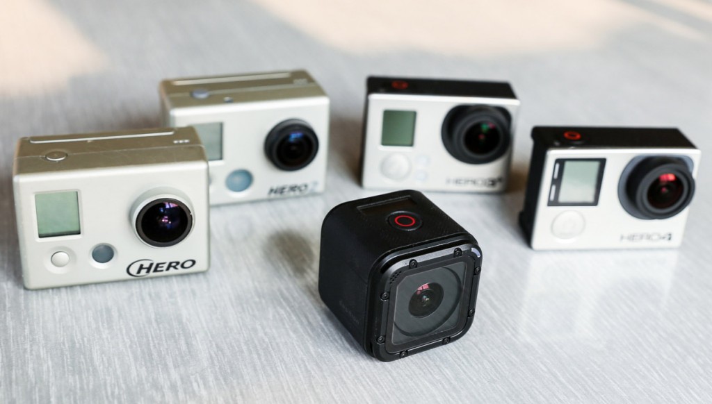 A diferença entre a nova HERO4 Session e as câmeras anteriores da GoPro. | Foto: TechCrunch