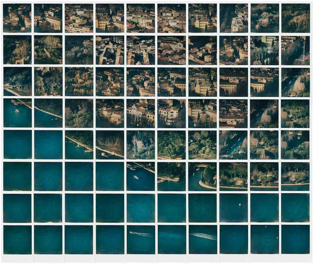 O mural de Zhang Xulong criado com filmes Color 600 do Impossible Project e uma câmera Polaroid.