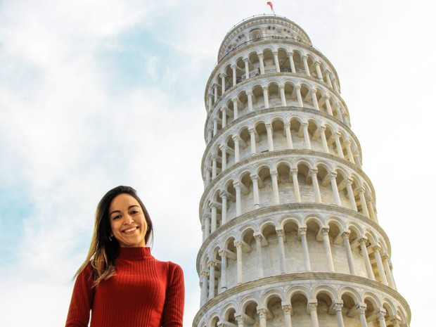 A fotógrafa Maísa Sá na Itália. 