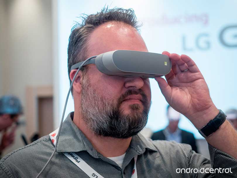 O óculos LG 360 VR | Foto: www.androidcentral.com