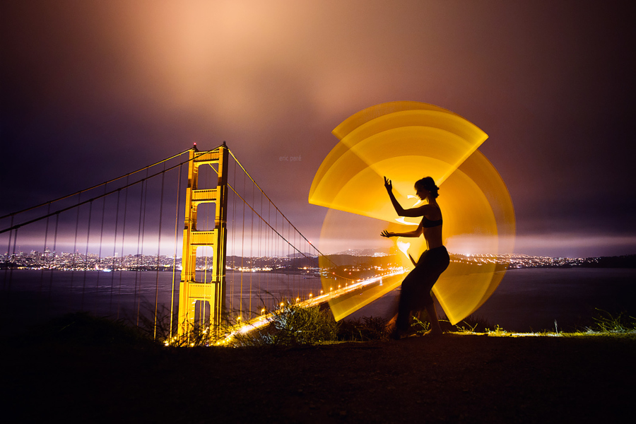 Como são feitas as fotos com light painting