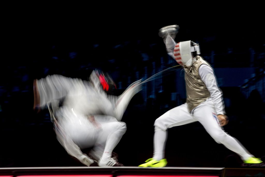 Team foil, London, UK, August 2012 fencing: Men's team foil: Germany defeats US for Bronze