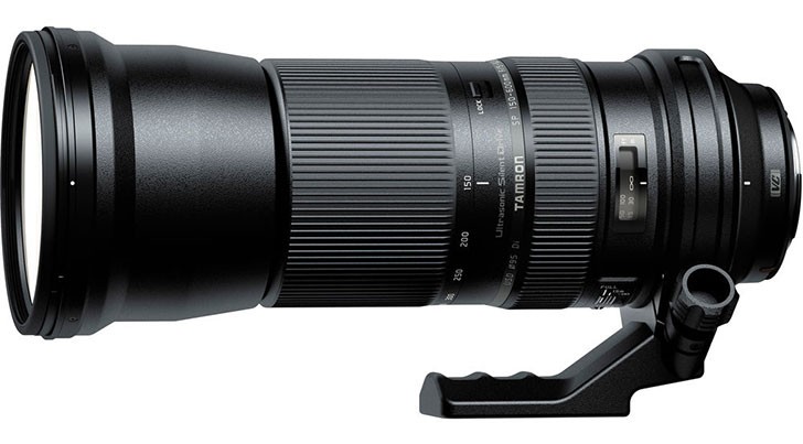 A atual lente Tamron 150-600mm para comparação com a objetiva acima