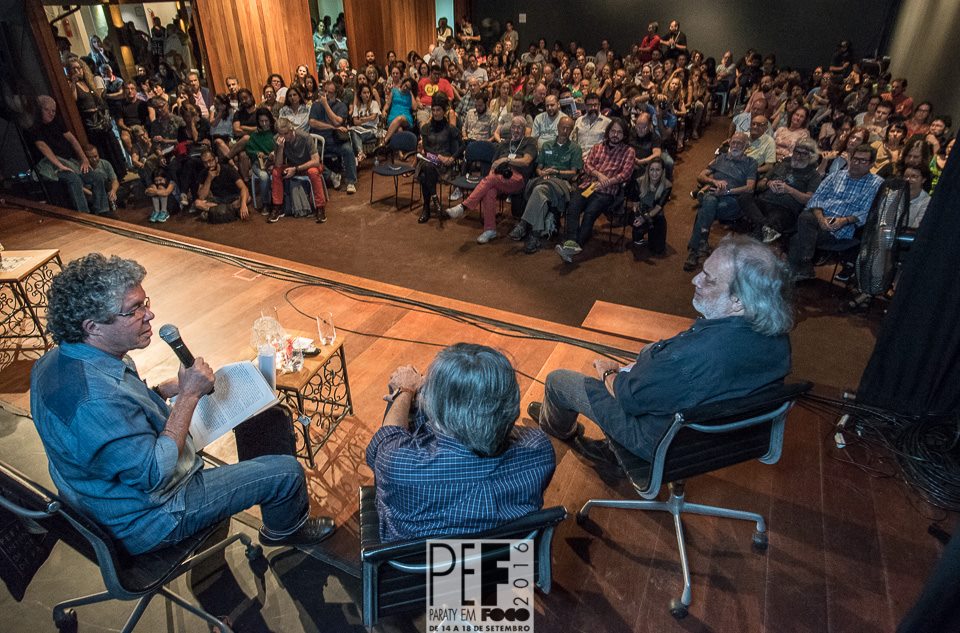 Milton Guran, Luiz Garrido e Antonio Guerreiro falam ao público no Paraty em Foco | Fotos: Nereu JR Fotografia, Michelle Limonge, Jorge Marreiros