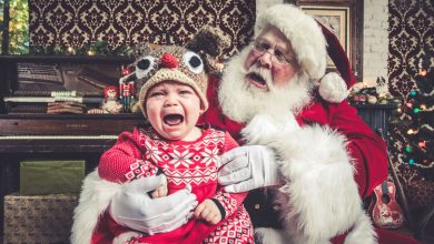 crianças com medo do papai noel