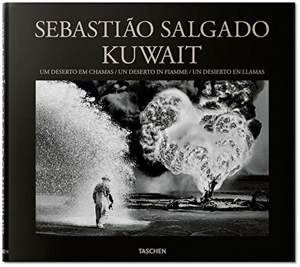 A capa do livro “Kuwait, um deserto em chamas”, publicado pela Taschen.