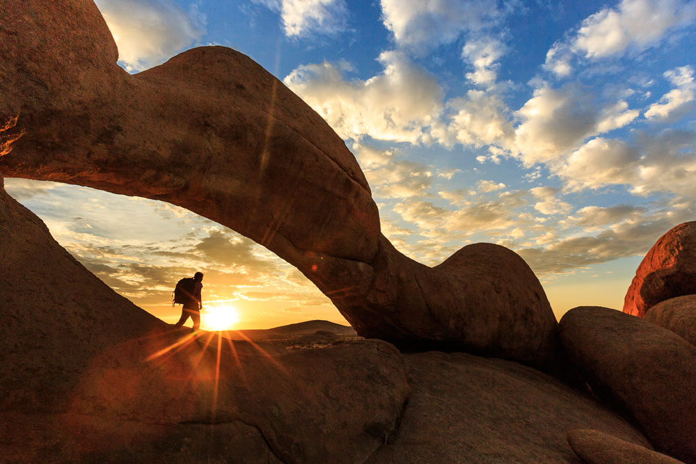 Amanhecer em Spitzkoppe -Namíbia | Foto: Edson Vandeira 