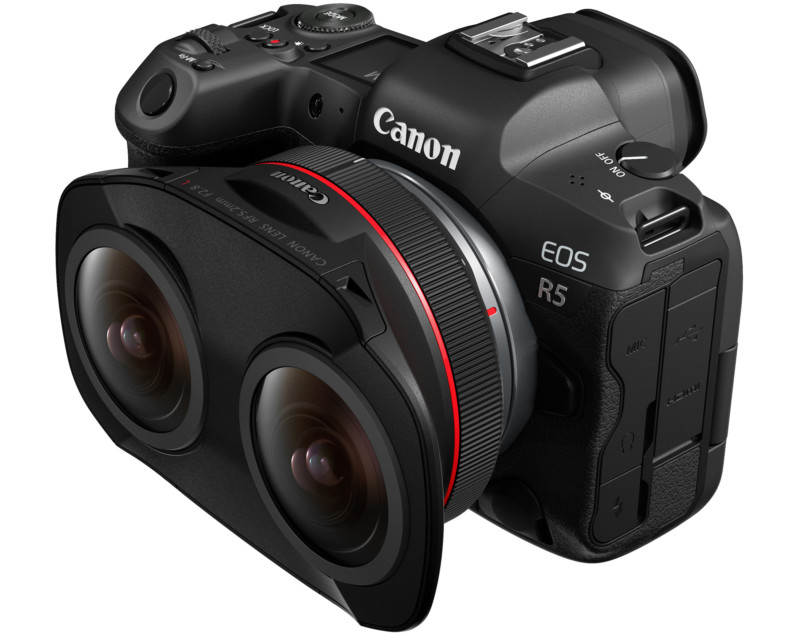 Canon lança lente dupla inédita para  realidade virtual: Fisheye RF 5.2mm f/2.8 L