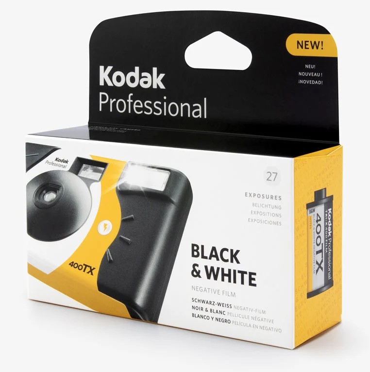 Kodak lança câmera descartável analógica com lendário filme preto e branco TRI-X 400 