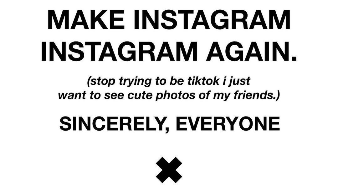 Faça o Instagram, Instagram novamente. Pare de tentar ser o TikTok, pedem usuários