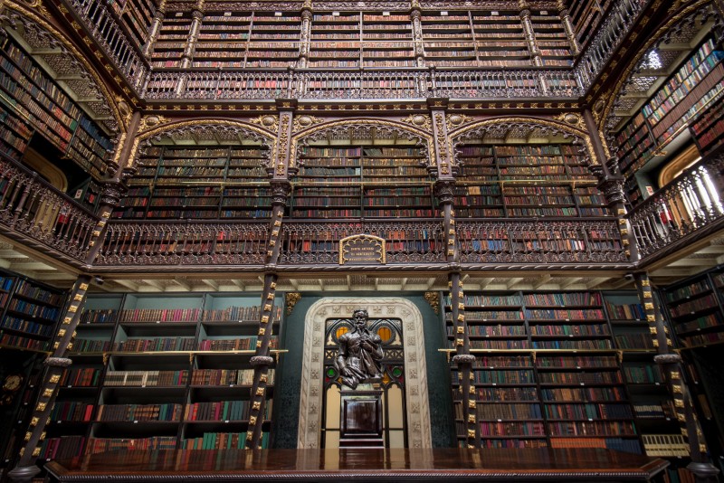 Wiki Loves Monuments - Real Gabinete Português de Leitura, no Rio de Janeiro, tirada pelo fotógrafo Donatas Dabravolskas