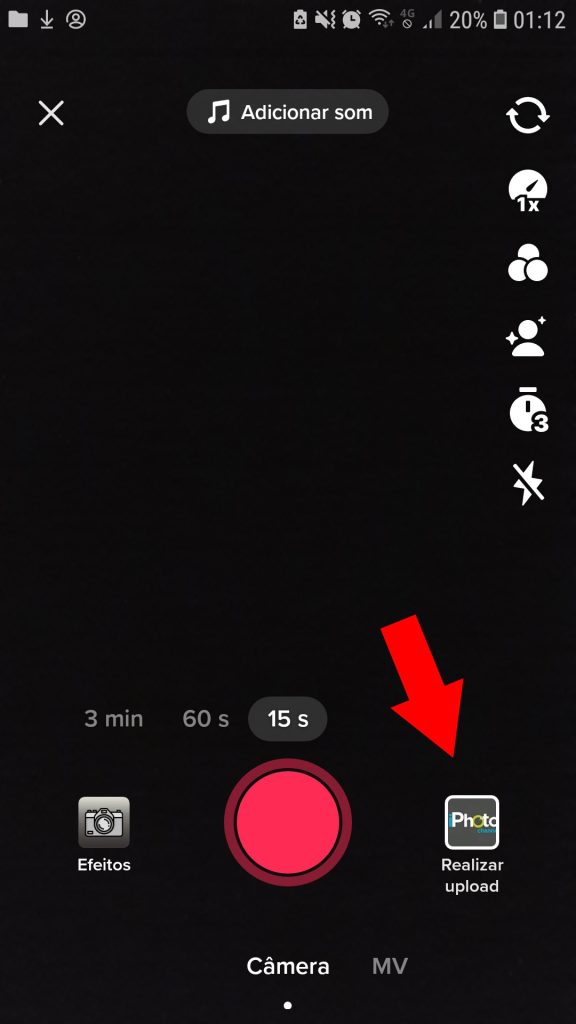 Como postar fotos no TikTok?