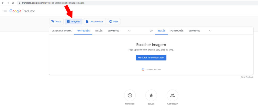 Como traduzir o texto em fotos no Google Tradutor?