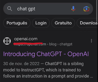 ChatGPT em Português