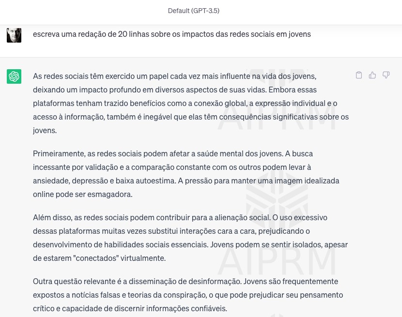 Como escrever uma redação com inteligência artificial?