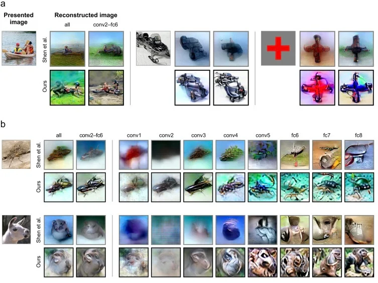 reconstruir imagens de ondas cerebrais